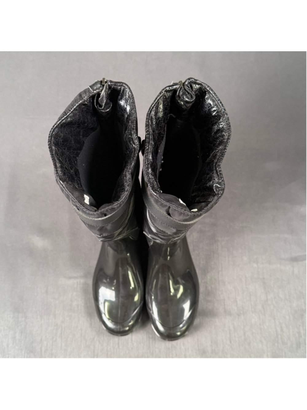 Pajar Rain Boots Women 5.5 Rosemount Waterproof Back Zip Techwear Gorpcore Black - Picture 10 of 13